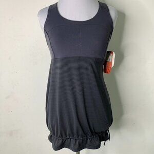 New Athleta Women's Skills Drills Racerback Tank Top in Gray Asphalt Size Small